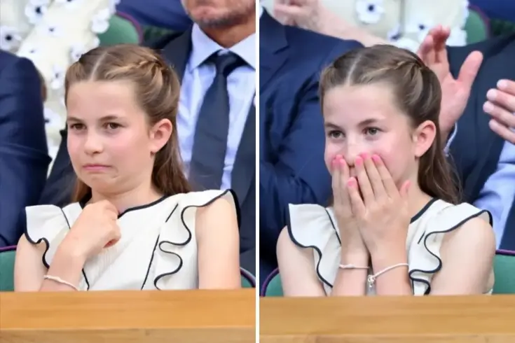 Tenise meraklı olan 10 yaşındaki Prenses Charlotte, Wimbledon erkekler finalinde