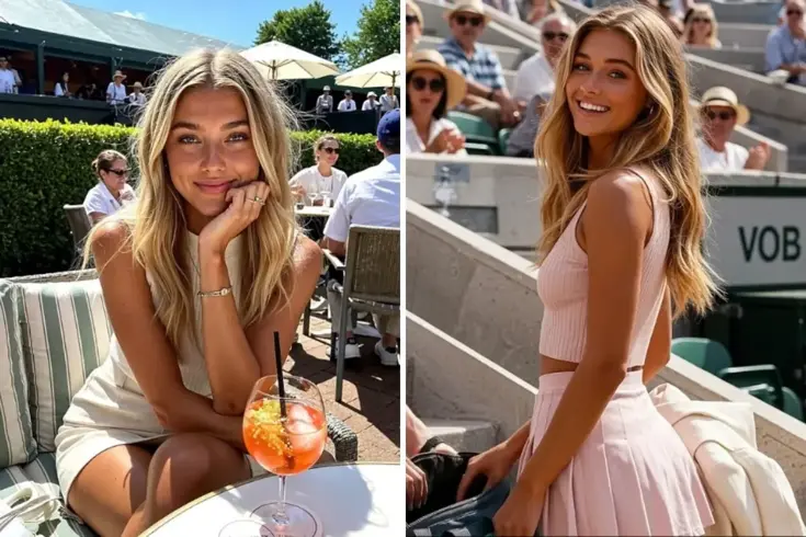 Instagram fenomeni Mia Zelu, 165 bin takipçiye ulaşmış ve Wimbledon'da