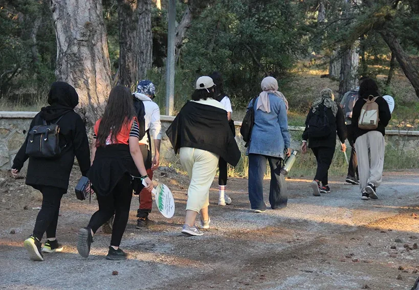 TEMA Vakfı Yozgat Gönüllüleri, orman yangınlarına dikkat çekmek için Yozgat