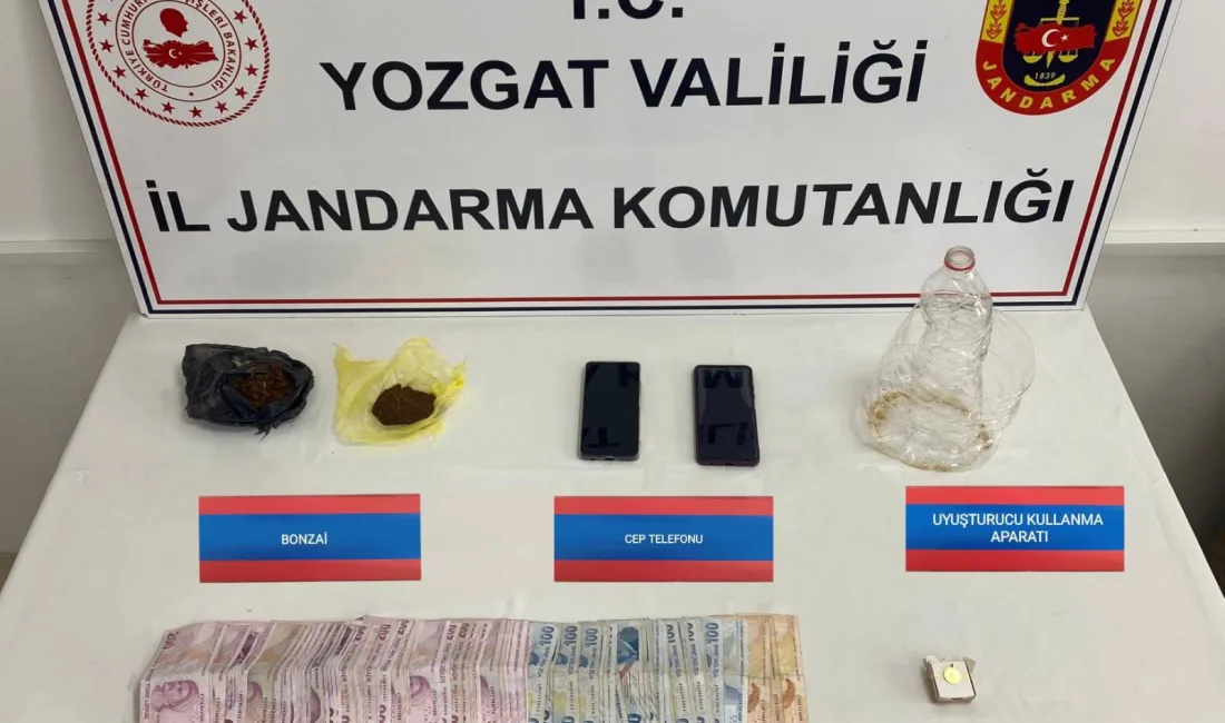 Çekerek'te jandarma ekipleri tarafından ormanlık alanda gerçekleştirilen operasyonda uyuşturucu madde