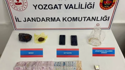 Çekerek'te jandarma ekipleri tarafından ormanlık alanda gerçekleştirilen operasyonda uyuşturucu madde