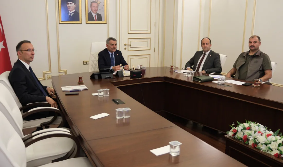 Yozgat Valisi Mehmet Ali Özkan, İçişleri Bakanı Ali Yerlikaya başkanlığında