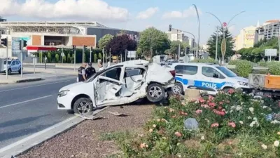 Yozgat şehir merkezinde E-88 karayolu üzerindeki terminal kavşağında meydana gelen