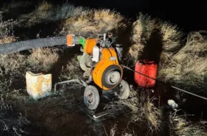 Yozgat’ın Boğazlıyan ilçesine bağlı Oğulcuk Köyü'nde, yasaklı sulama bölgesinden baraj