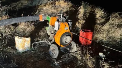 Yozgat’ın Boğazlıyan ilçesine bağlı Oğulcuk Köyü'nde, yasaklı sulama bölgesinden baraj