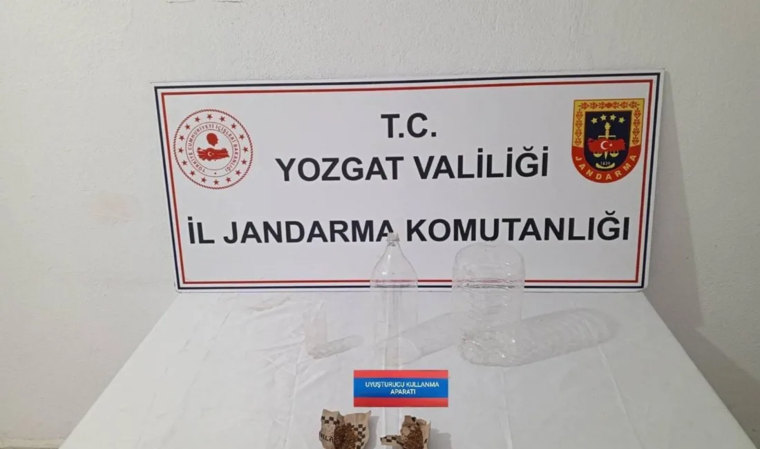 Yozgat İl Jandarma Komutanlığı ekipleri tarafından Sorgun’da gerçekleştirilen operasyonda uyuşturucu