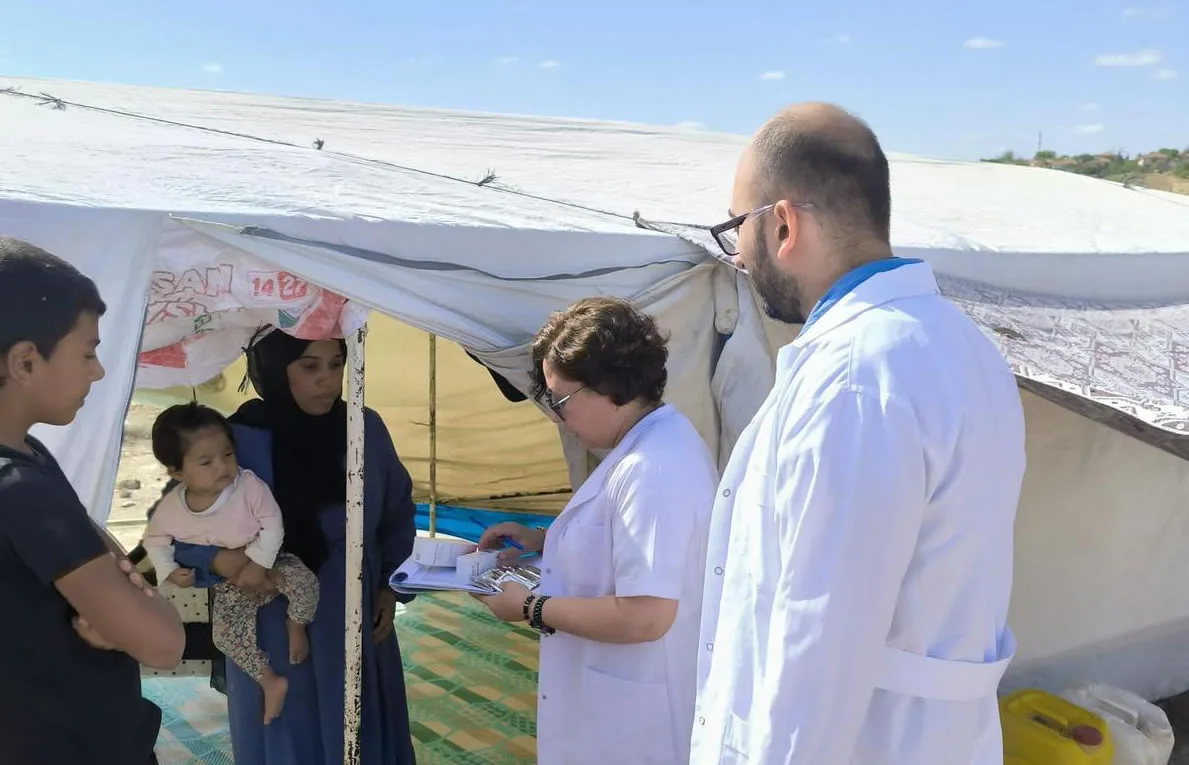 Çiçekdağı Toplum Sağlığı Merkezi personelleri, ilçeye bağlı Gölcük ve Köseli