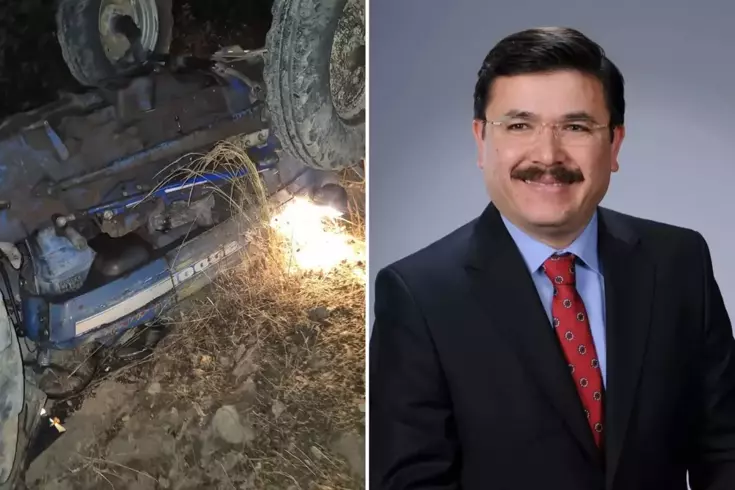 Adana'nın Feke ilçesinde devrilen traktörü kullanan eski AK Parti Çukurova
