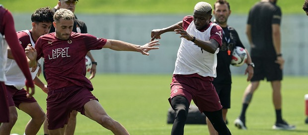 Gaziantep FK ile Galatasaray arasında oynanacak olan maç öncesi antrenman