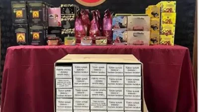 Yozgat'ın Sarıkaya ilçesinde düzenlenen operasyonda, 15 bin 650 filtreli tütün