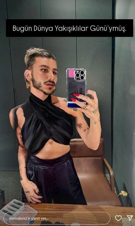 Yakışıklılar Günü'nde İrem Derici'den sakallı paylaşım