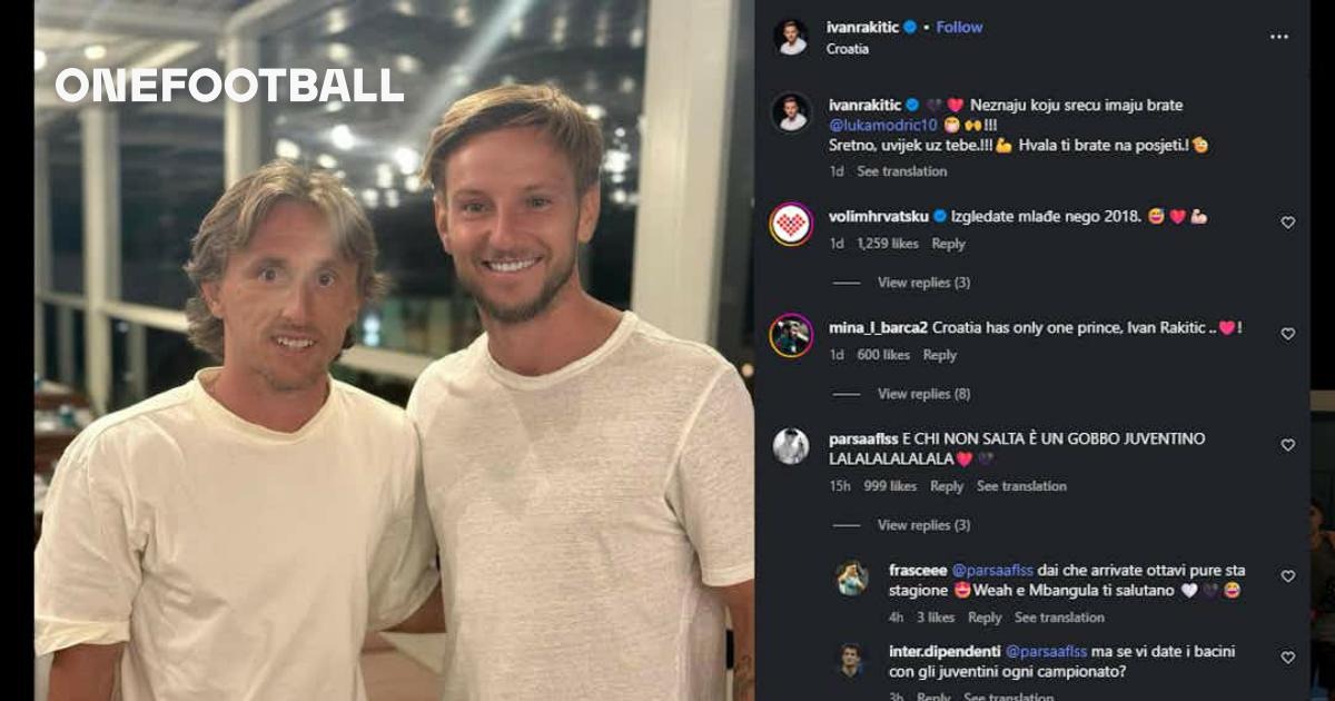 Luka Modric, Ivan Rakitic'in Juventus taraftarlarına hakaret içeren bir paylaşım