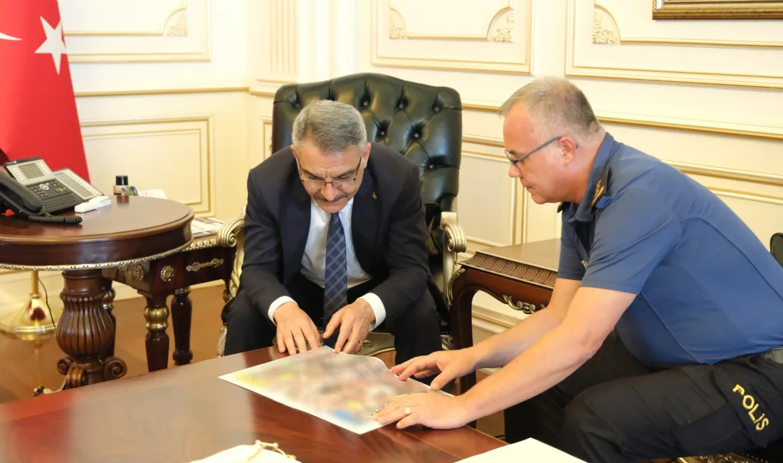 Yozgat Valisi Mehmet Ali Özkan, İl Emniyet Müdür Vekili Cenk