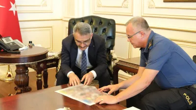 Yozgat Valisi Mehmet Ali Özkan, İl Emniyet Müdür Vekili Cenk