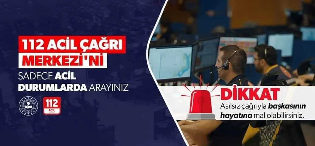 Yozgat'ta 112 Acil Hattı'nın gereksiz yere aranmaması konusunda uyarılar yapıldı.