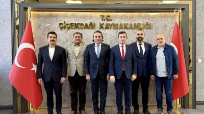 Kırşehir Vali Yardımcısı Alper Balcı, Niğde Bor Kaymakamı Gökhan Görgülüarslan,