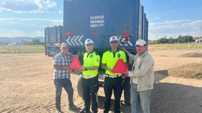 Yerköy Bölge Trafik Denetleme İstasyon Amirliği ekipleri, Ziraat Odası katkısıyla