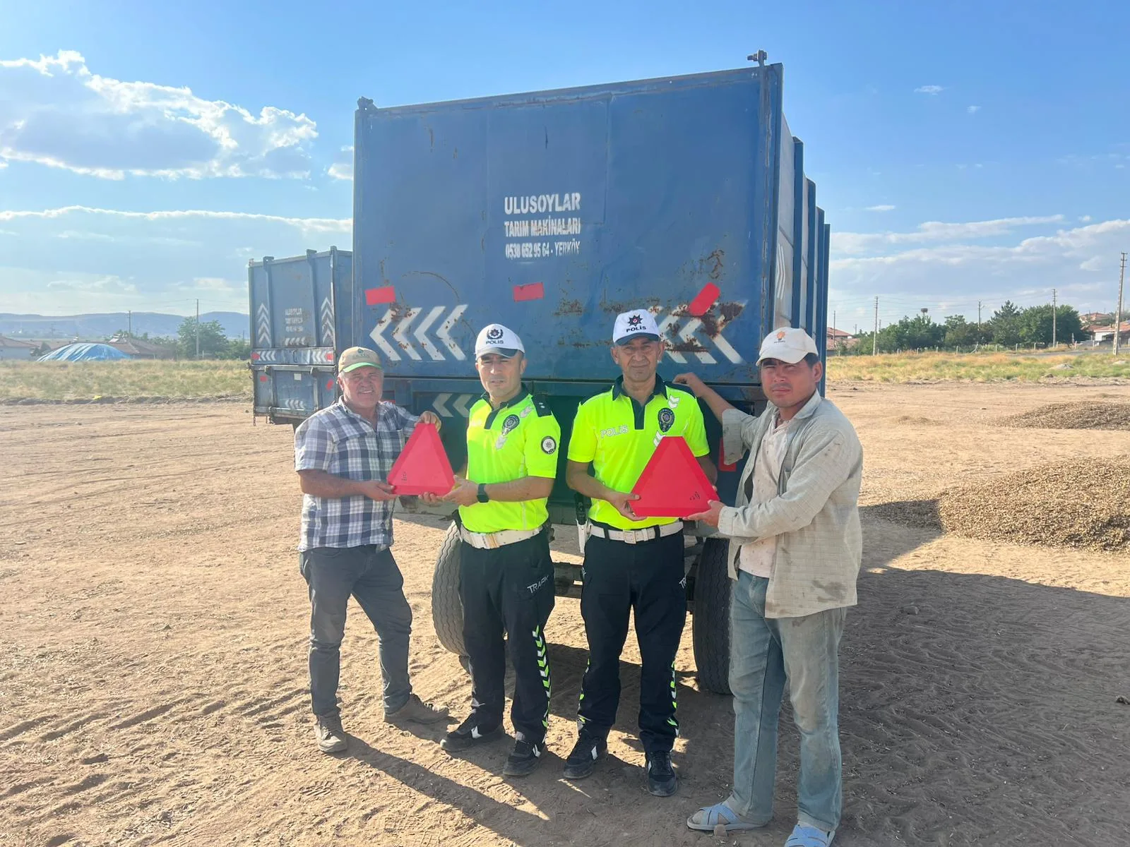 Yerköy Bölge Trafik Denetleme İstasyon Amirliği ekipleri, Ziraat Odası katkısıyla