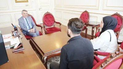 Yozgat Valisi Mehmet Ali Özkan, valilik makamında vatandaşlarla bir araya