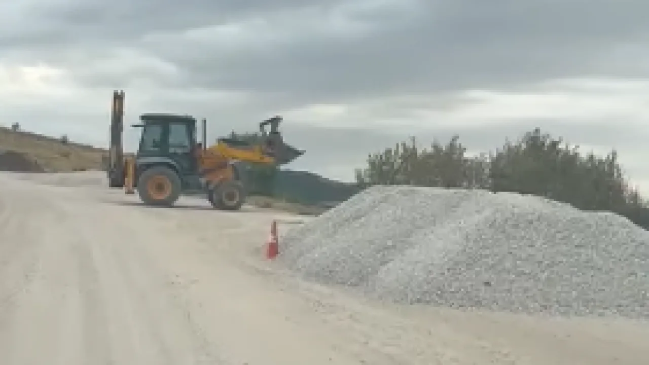 Yozgat Belediye Başkanı Dr. Kazım Arslan, Nohutlu Tepe yolunda yürütülen