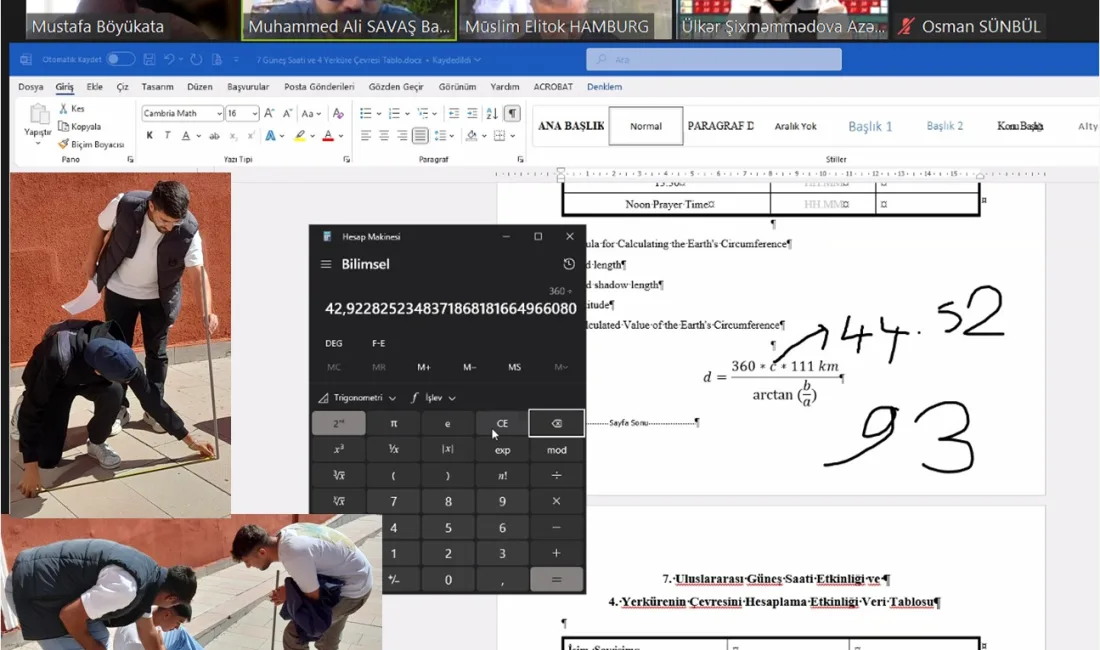 Gazi Üniversitesi'nin öncülüğünde düzenlenen "Geleneksel 8. Güneş Saati" ve "5.