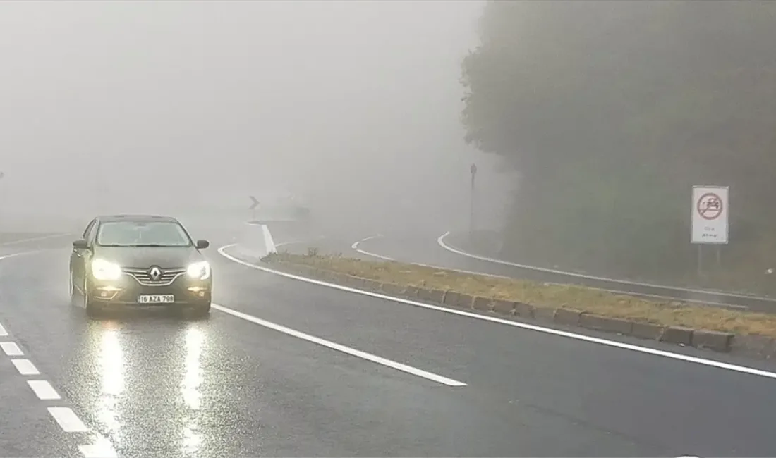 Bolu Dağı'nda meydana gelen yoğun sis, D-100 ve Anadolu Otoyolu'nda