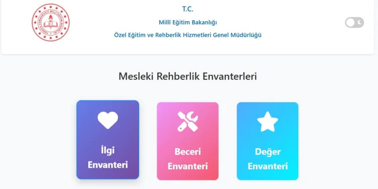 Millî Eğitim Bakanlığınca geliştirilen Mesleki İlgi ve Mesleki Beceri Envanterleri,