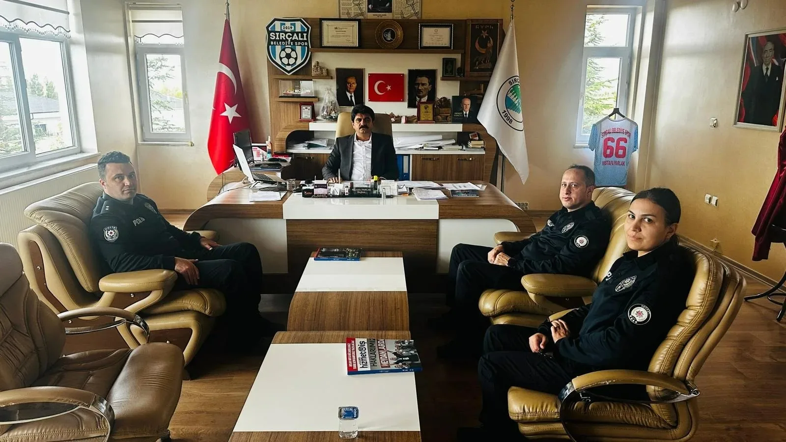 Sırçalı Belediye Başkanı Mustafa Parlak, Boğazlıyan İlçe Emniyet Müdürü Mehmet