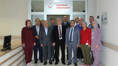 Yozgat İl Sağlık Müdürü Dr. Mehmet Akif Karaarslan, beraberindeki heyetle