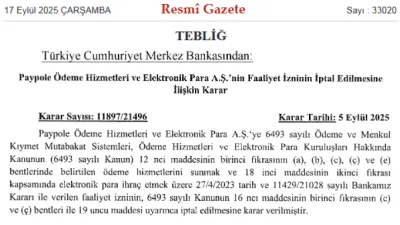 Türkiye Cumhuriyet Merkez Bankası (TCMB), ödeme hizmetleri ve elektronik para
