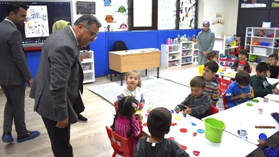 Yozgat İl Milli Eğitim Müdürü İsmail Altınkaynak, Valilik bünyesindeki anaokulunu