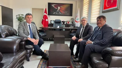 Kadışehri Belediye Başkanı Davut Karadavut ve Saraykent Belediye Başkanı Ahmet