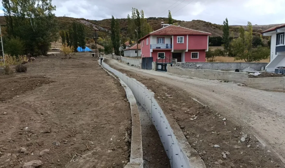 Yozgat Kadışehri'nde DSİ tarafından tamamlanan taşkın koruma kanalı sayesinde Çam