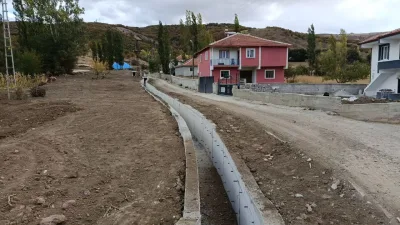 Yozgat Kadışehri'nde DSİ tarafından tamamlanan taşkın koruma kanalı sayesinde Çam