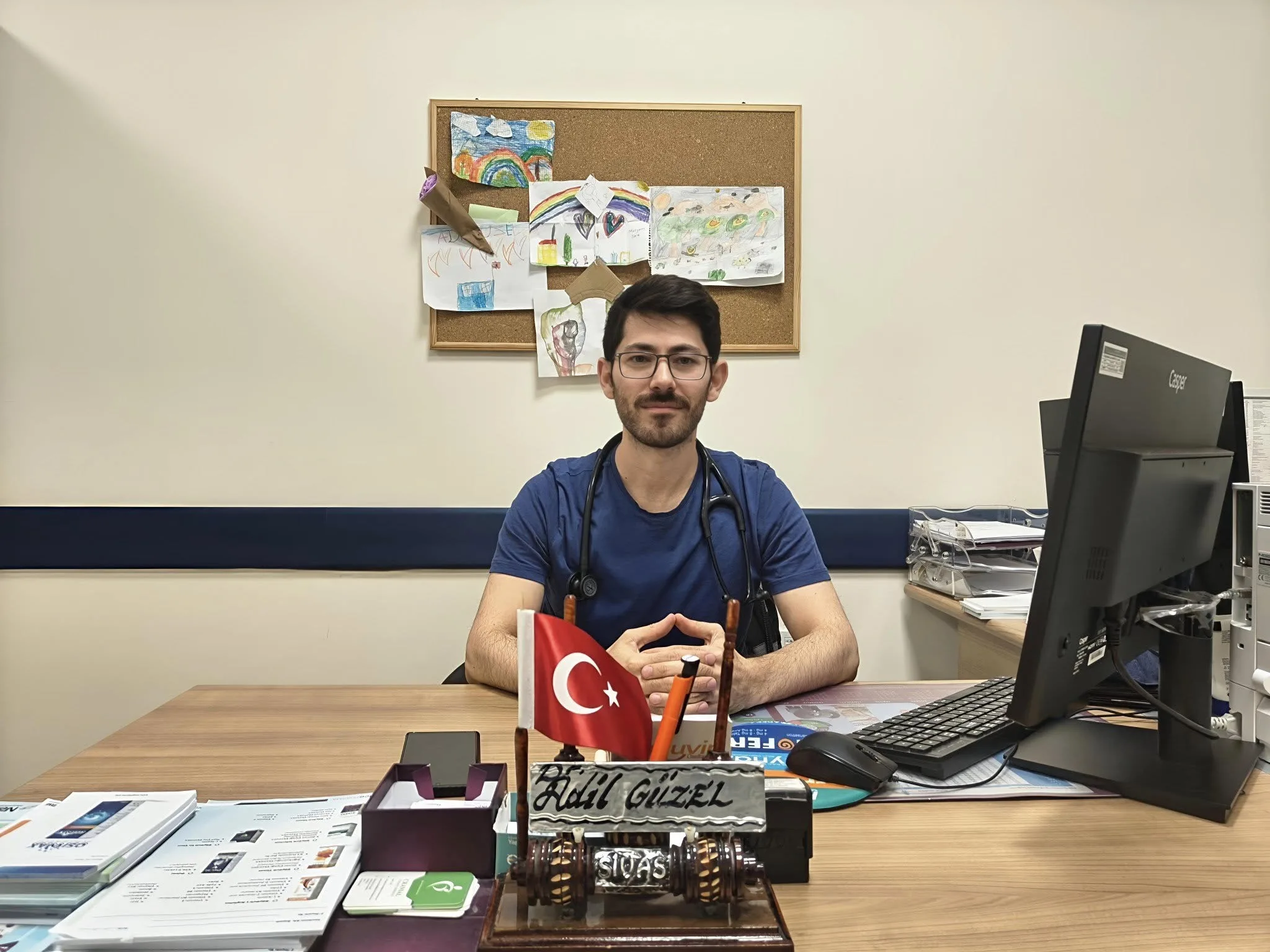 Yerköy Devlet Hastanesi'nde Dünya Polio Günü dolayısıyla yapılan etkinlikte, Çocuk