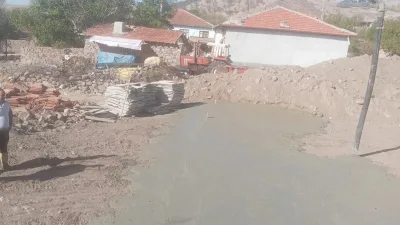 Yozgat’ın Büyüknefes Köyü’nde, köy konağı projesi için temel atma töreni