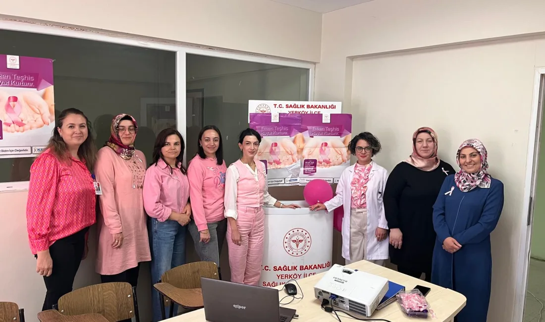 Yerköy İlçe Sağlık Müdürlüğü, Meme Kanseri Farkındalık Haftası kapsamında bilgilendirme