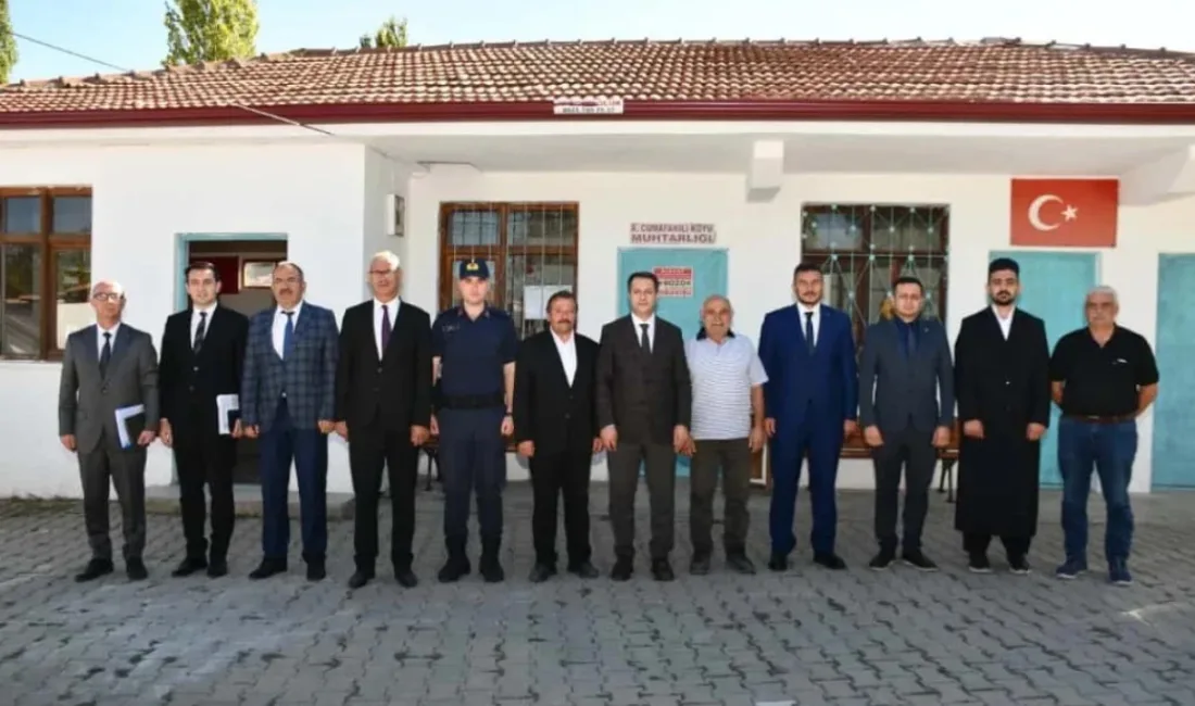 Sorgun Kaymakamı Abdurrezzak Canpolat, beraberindeki heyet ile birlikte Aşağı Cumafakılı