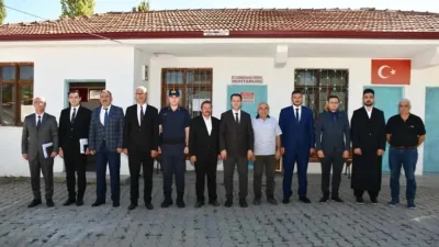 Sorgun Kaymakamı Abdurrezzak Canpolat, beraberindeki heyet ile birlikte Aşağı Cumafakılı