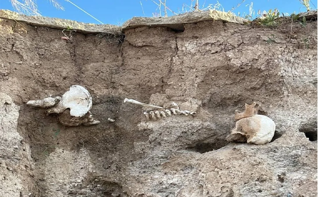 Yozgat'ın Boğazlıyan ilçesinde, Aşağıhasinli Mahallesi'nde meydana gelen toprak kayması sonrası