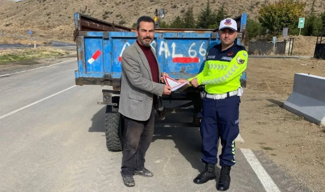 Şefaatli İlçe Jandarma Komutanlığı Trafik Jandarması ekipleri, tarım sezonunun başlamasıyla