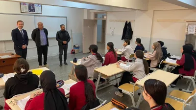 Boğazlıyan Kaymakamı Aydın Yanık, İlçe Milli Eğitim Müdürü Mustafa Şimşek