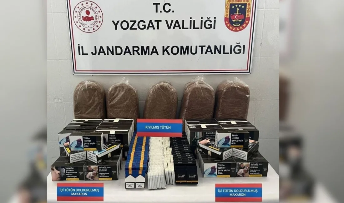 Yerköy’de gerçekleştirilen operasyonda 33 bin 440 doldurulmuş makaron ve 34