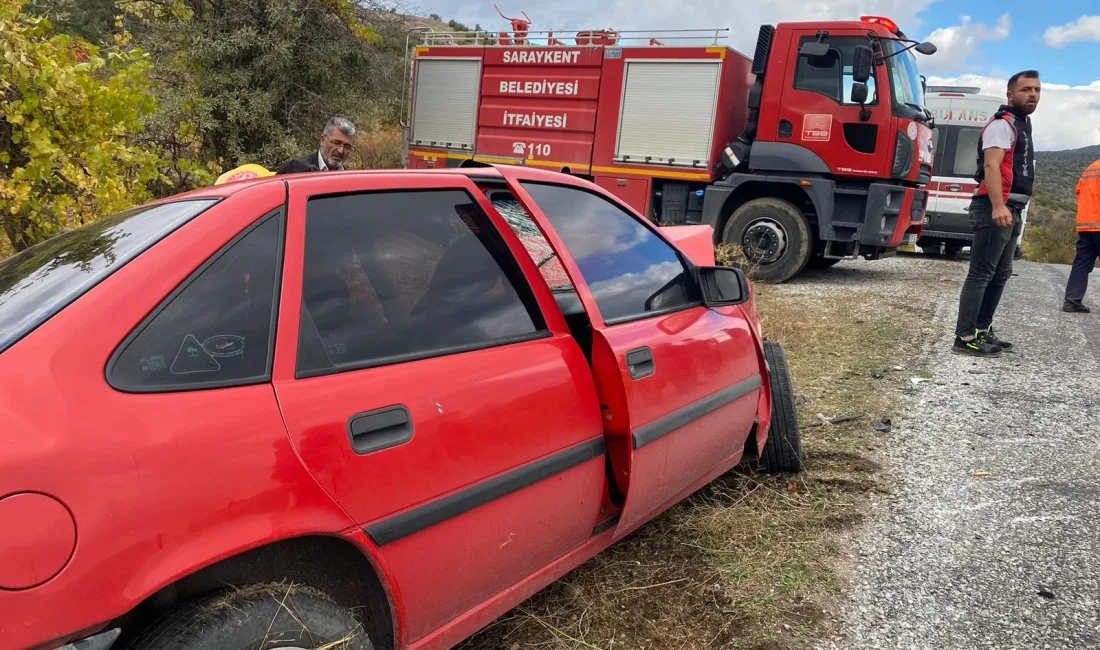 Yozgat'ın Saraykent ilçesinde meydana gelen trafik kazasında 1 kişi yaşamını