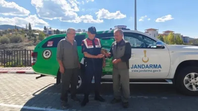 Yozgat’ın Akdağmadeni ilçesinde devriye görevi yürüten jandarma ekipleri, doğada yaralı