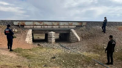 Yozgat Yenifakılı’da jandarma ekipleri, 15 kilometrelik demiryolu hattında el yapımı
