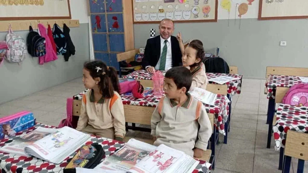 Yerköy İlçe Millî Eğitim Müdürü Necmettin Sağlam, Saray Yibitaş İlk/Ortaokulu'nu