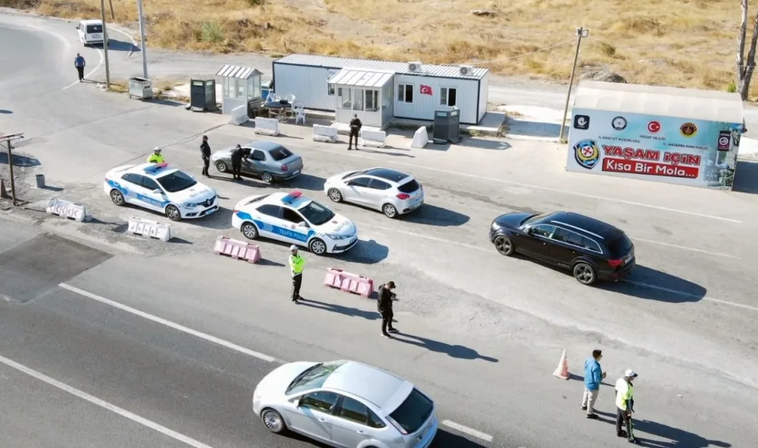 Yozgat'ta yapılan trafik kontrollerinde ehliyetsiz olarak araç kullanan alkollü sürücüye