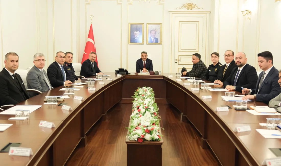 Yozgat Valisi Mehmet Ali Özkan, "Üniversite Güvenlik Toplantısı"nda alınacak önlemleri