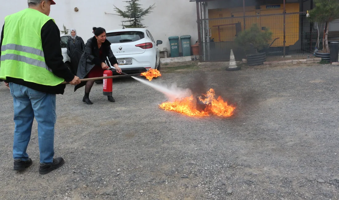TKDK Yozgat İl Müdürlüğü, çalışanlarına yönelik yangın tatbikatı düzenleyerek afet